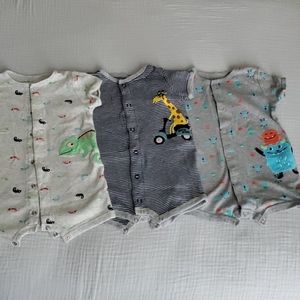 Carter's Snap cotton onsie rompers.